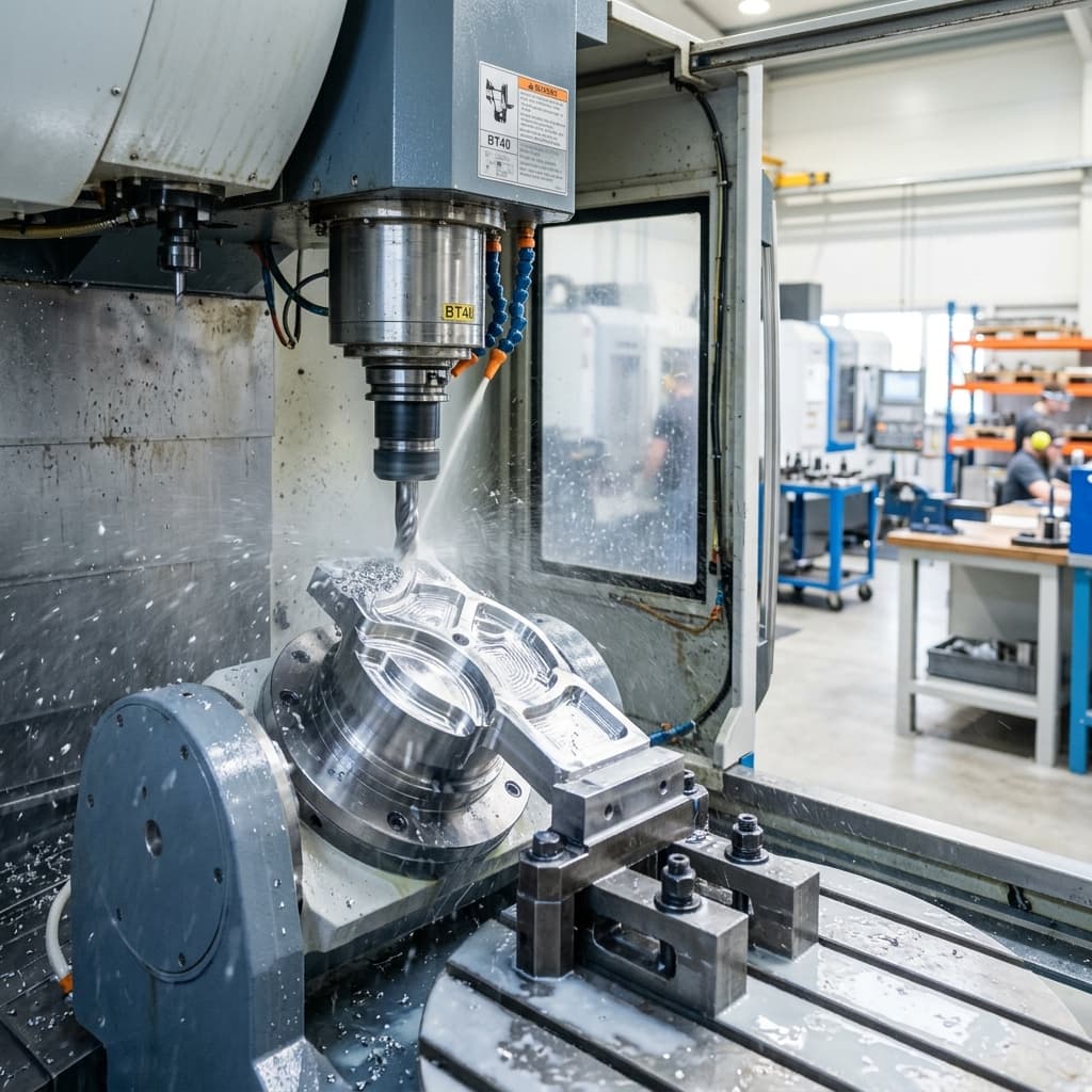Precision VMC machine cutting steel components